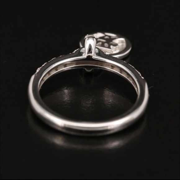 Eva LaRue Love charm Sterling Diamond Ring - Picture 6 of 7